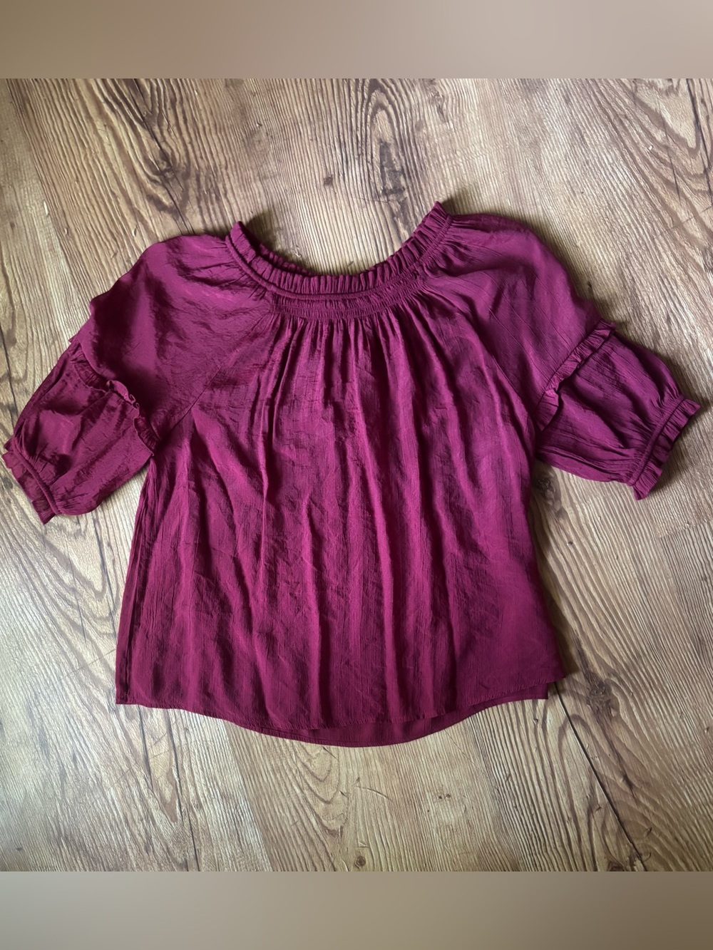 Nanette Lepore Berry Off-Shoulder Peasant Blouse